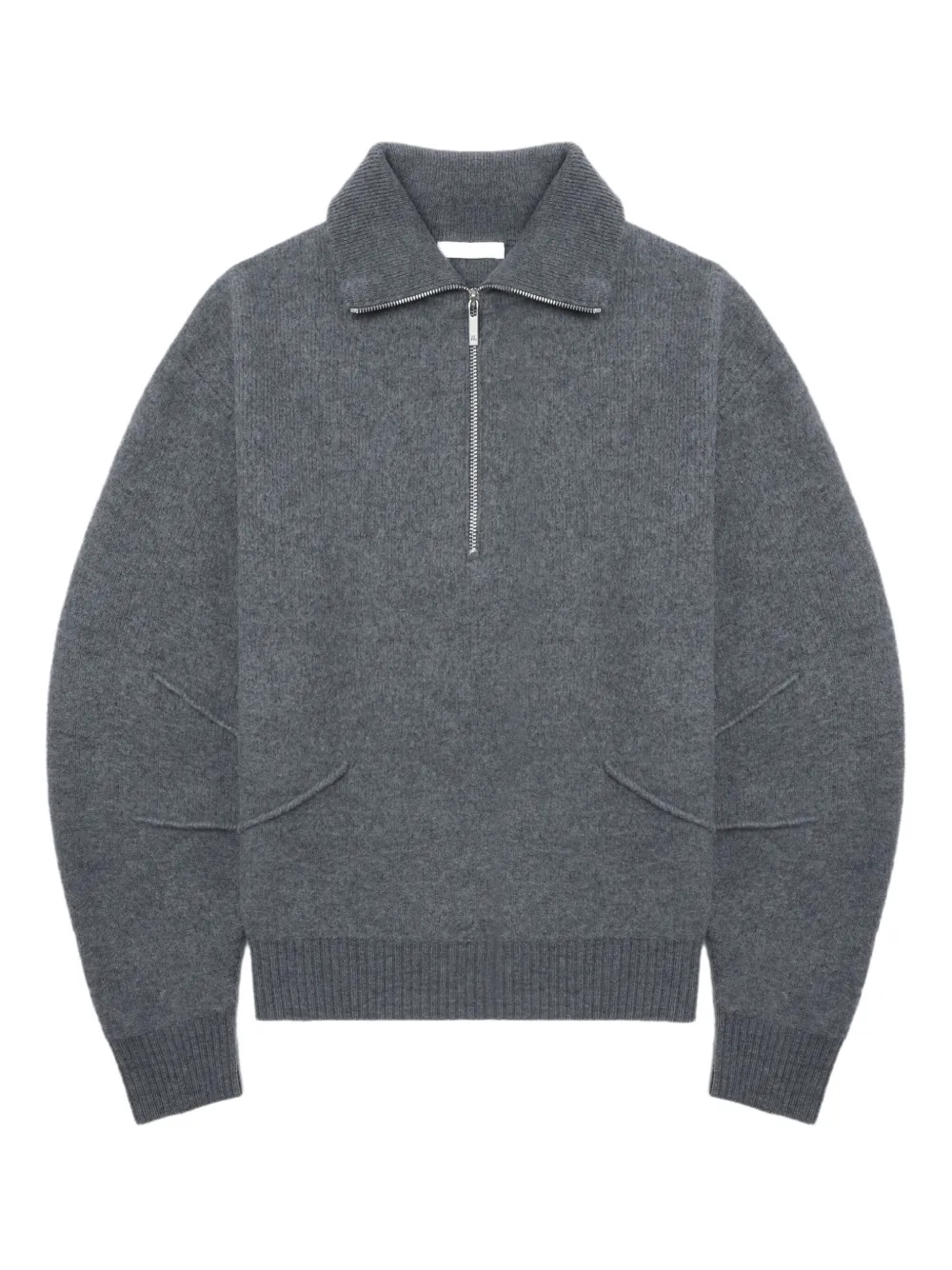 Helmut Lang jersey con cremallera en el cuello | gris | Image 1