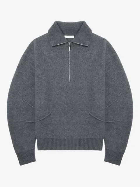 Helmut Lang tröja med dragkedja i kragen