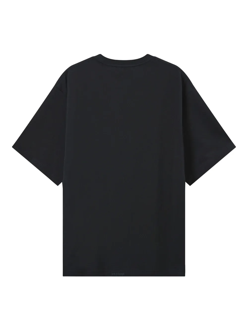 We11done T-shirt met logoprint Zwart