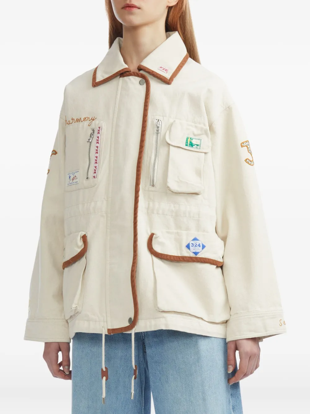 Sea Patch-pocket Jacket In Neutral