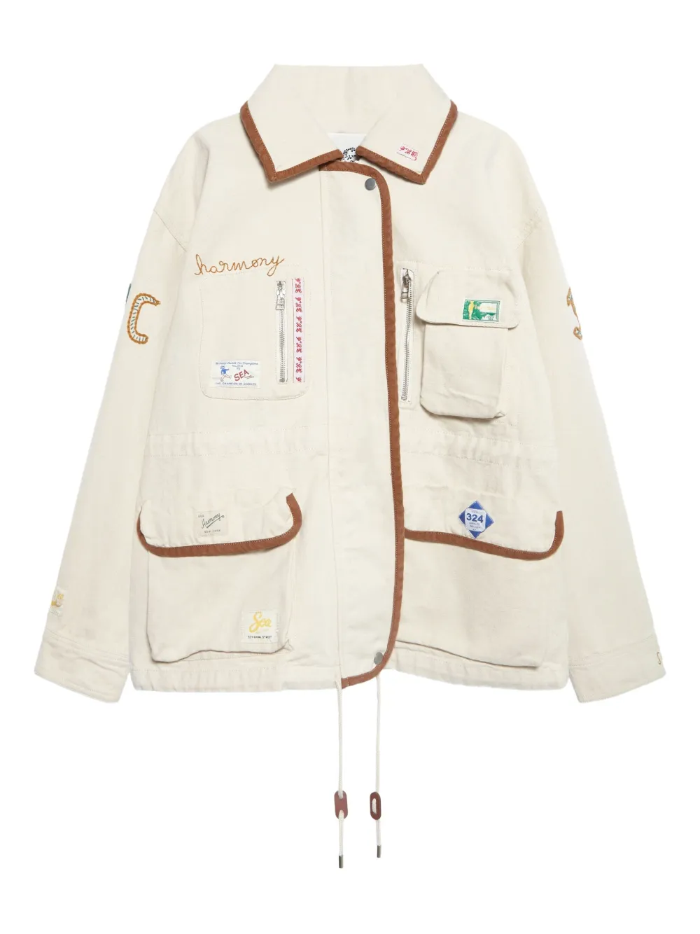 Sea Patch-pocket Jacket In Neutral