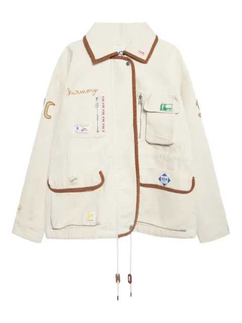 Sea chaqueta con bolsillos de parche