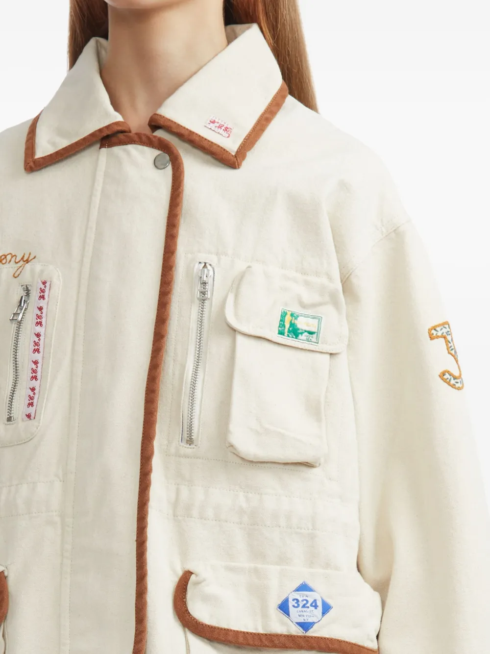 Sea Patch-pocket Jacket In Neutral