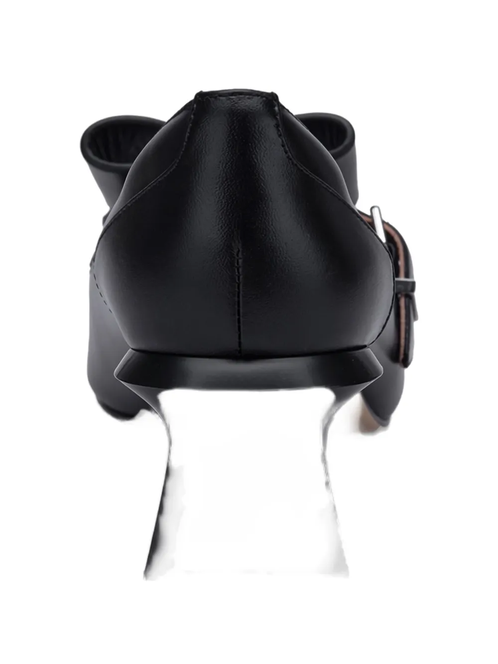 Shushu-tong Bow Buckle Leather Pumps In Black
