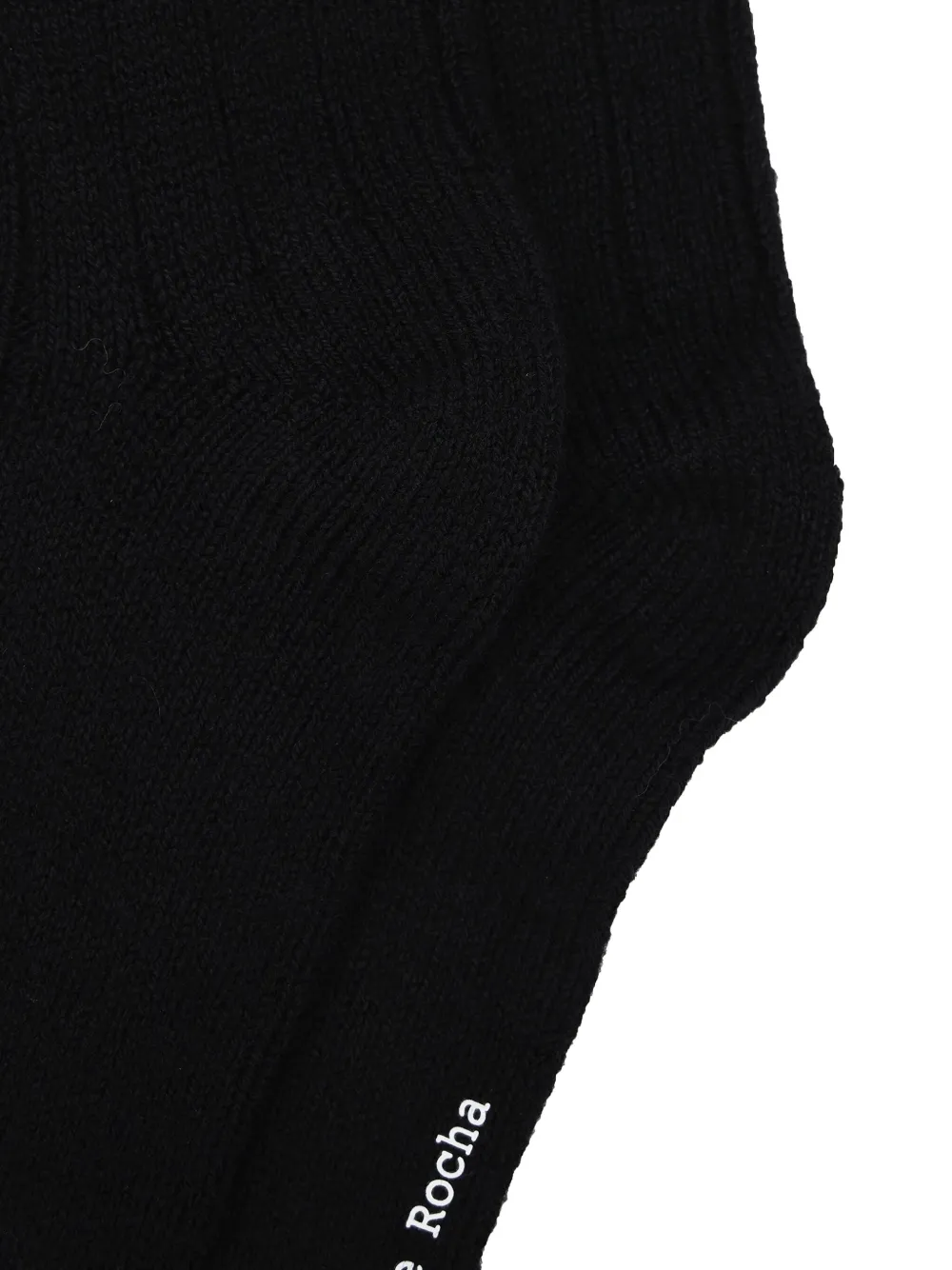 Simone Rocha Floral Embellishment Socks In Black