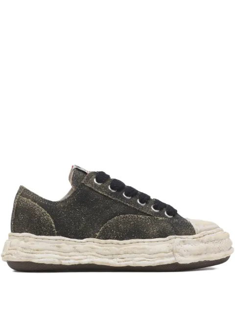 Maison MIHARA YASUHIRO tenis Hank de piel con agujetas