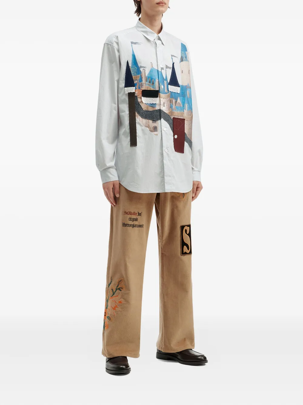 KHOKI striped shirt - Wit
