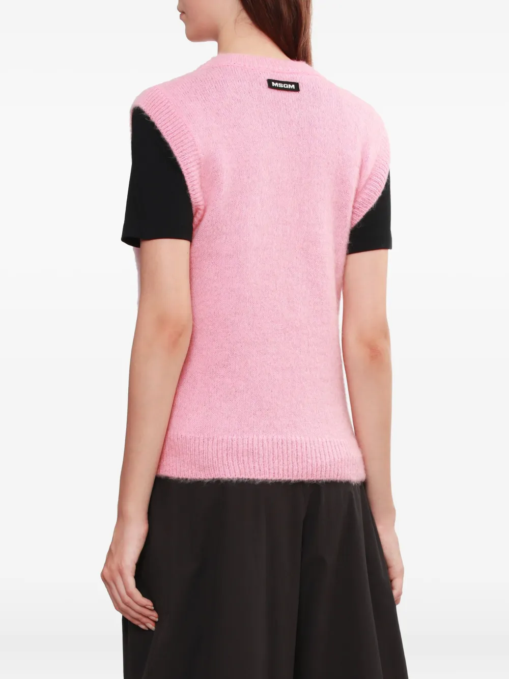 Msgm Mushroom Graphic Tank Top In Pink