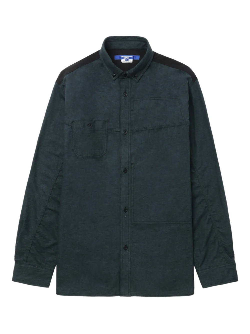 Junya Watanabe MAN camiseta con panel a cuadros | verde | Image 1