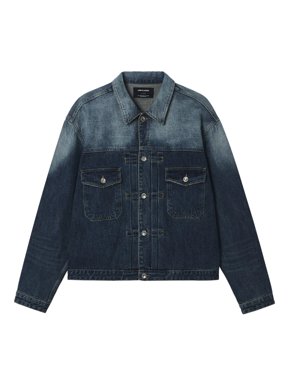 Low Classic Cotton Jacket In Blue