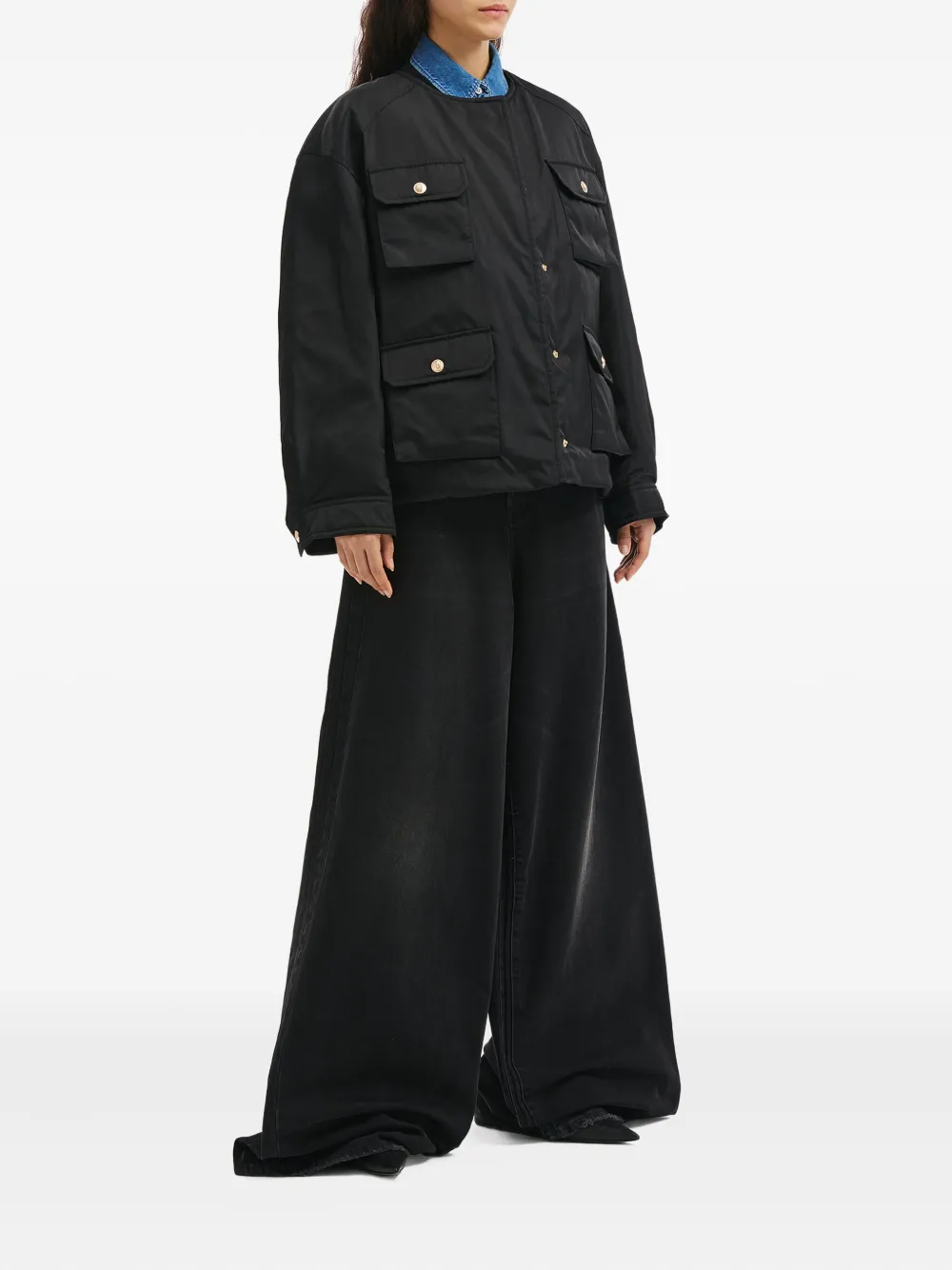 Juun.J chamarra con bolsillo con botones | Chamarras militares | Image 2