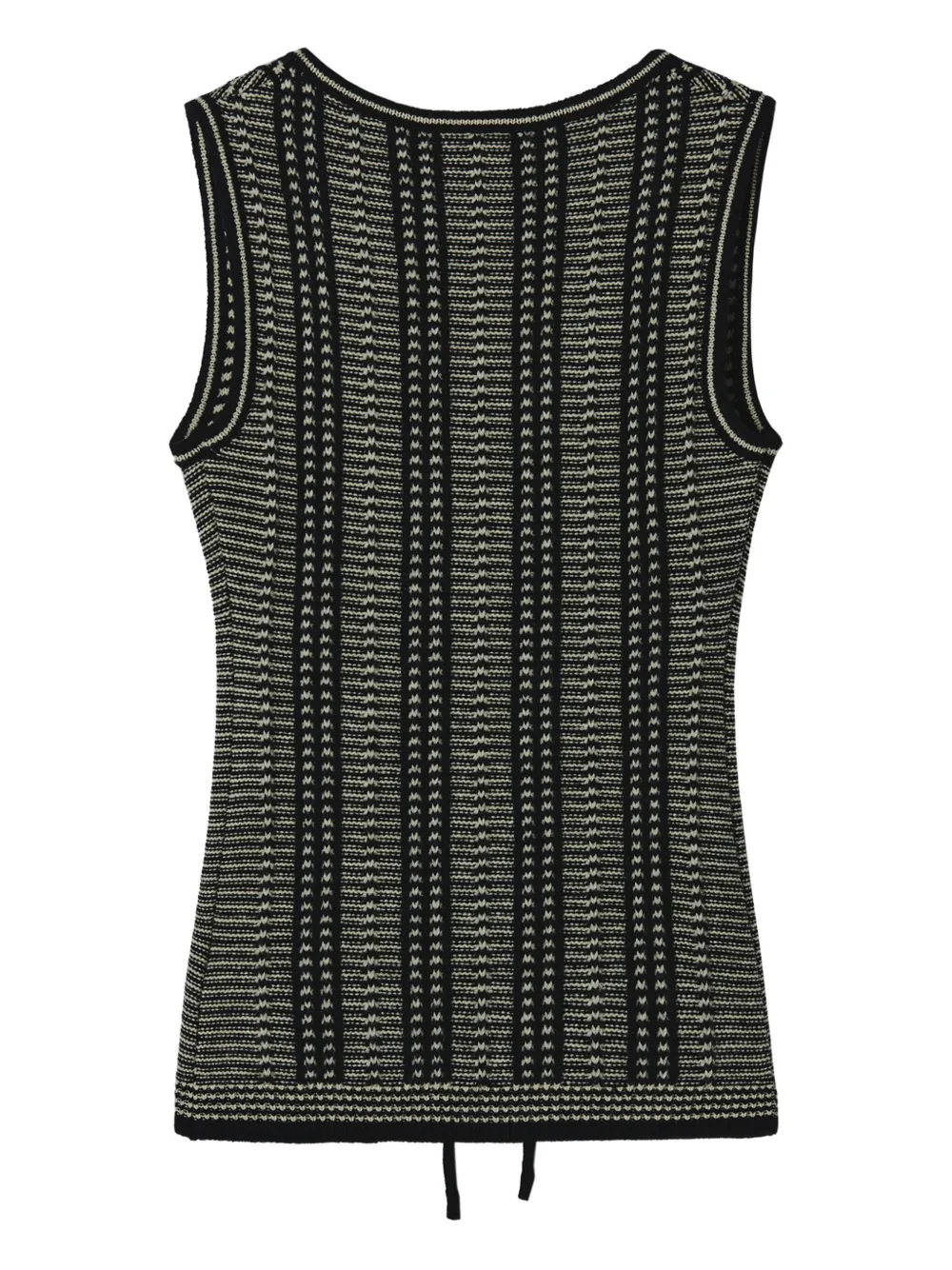 Low Classic haut rayé à design noué | Débardeurs | Image 2