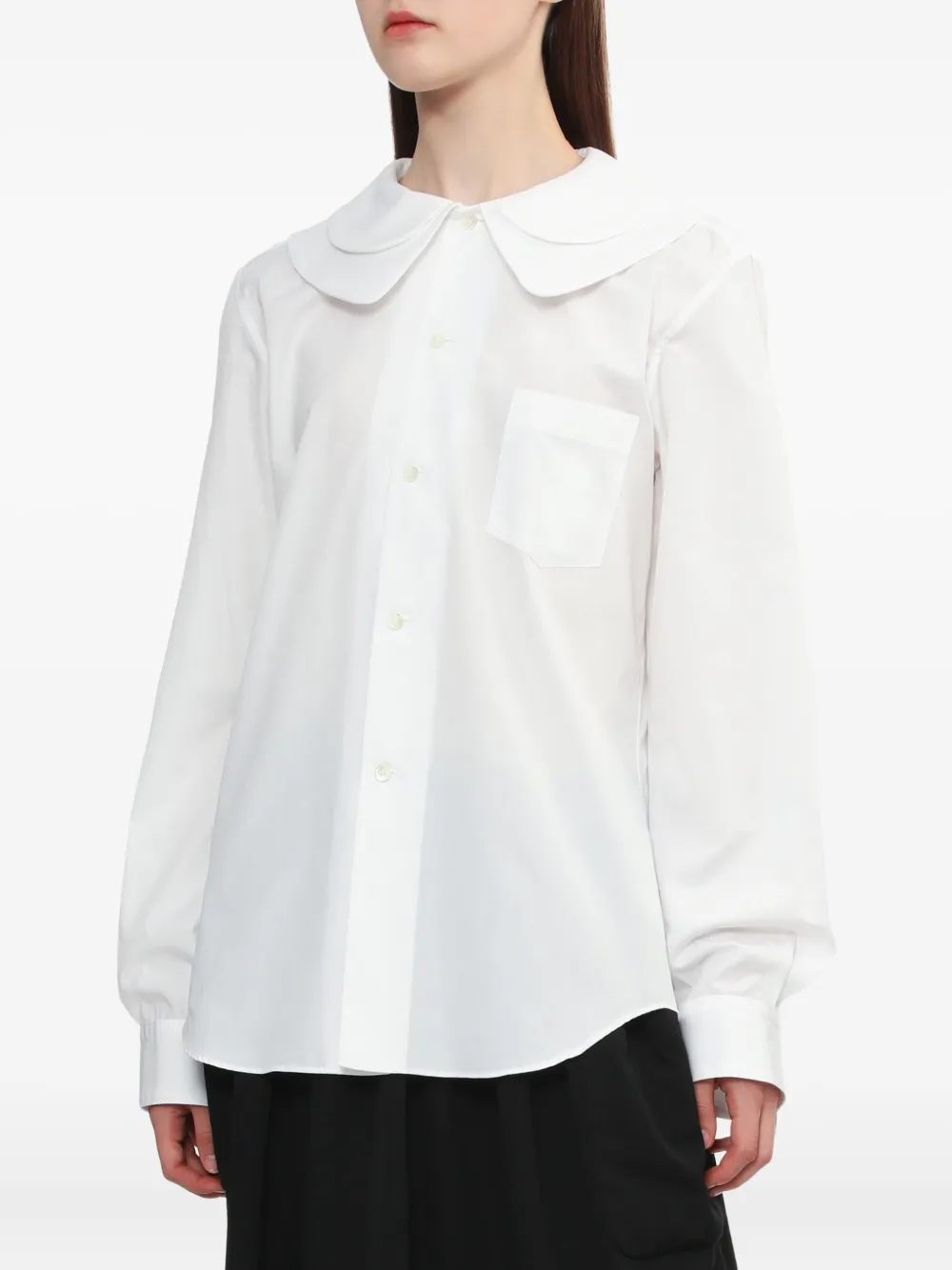 Comme Des Garçons Girl Blouse met zak Wit