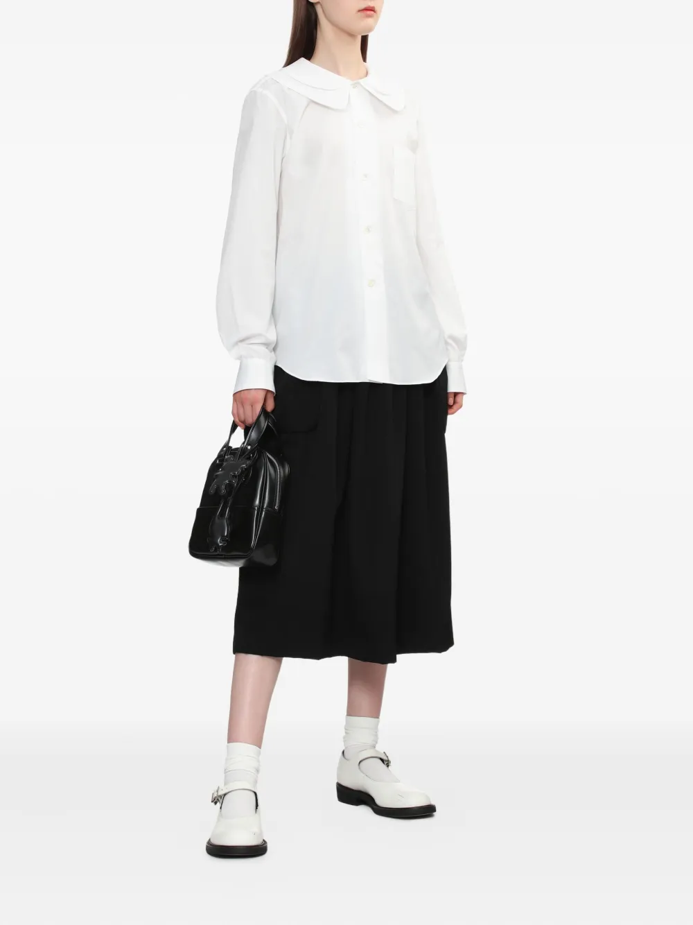 Comme Des Garçons Girl Blouse met zak - Wit