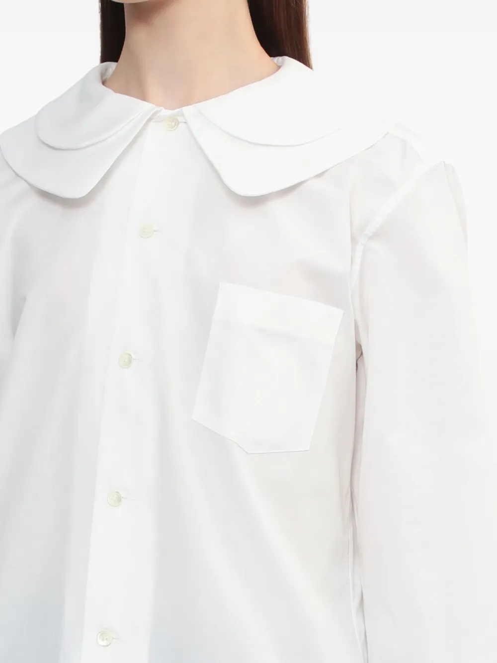 Comme Des Garçons Girl Blouse met zak Wit