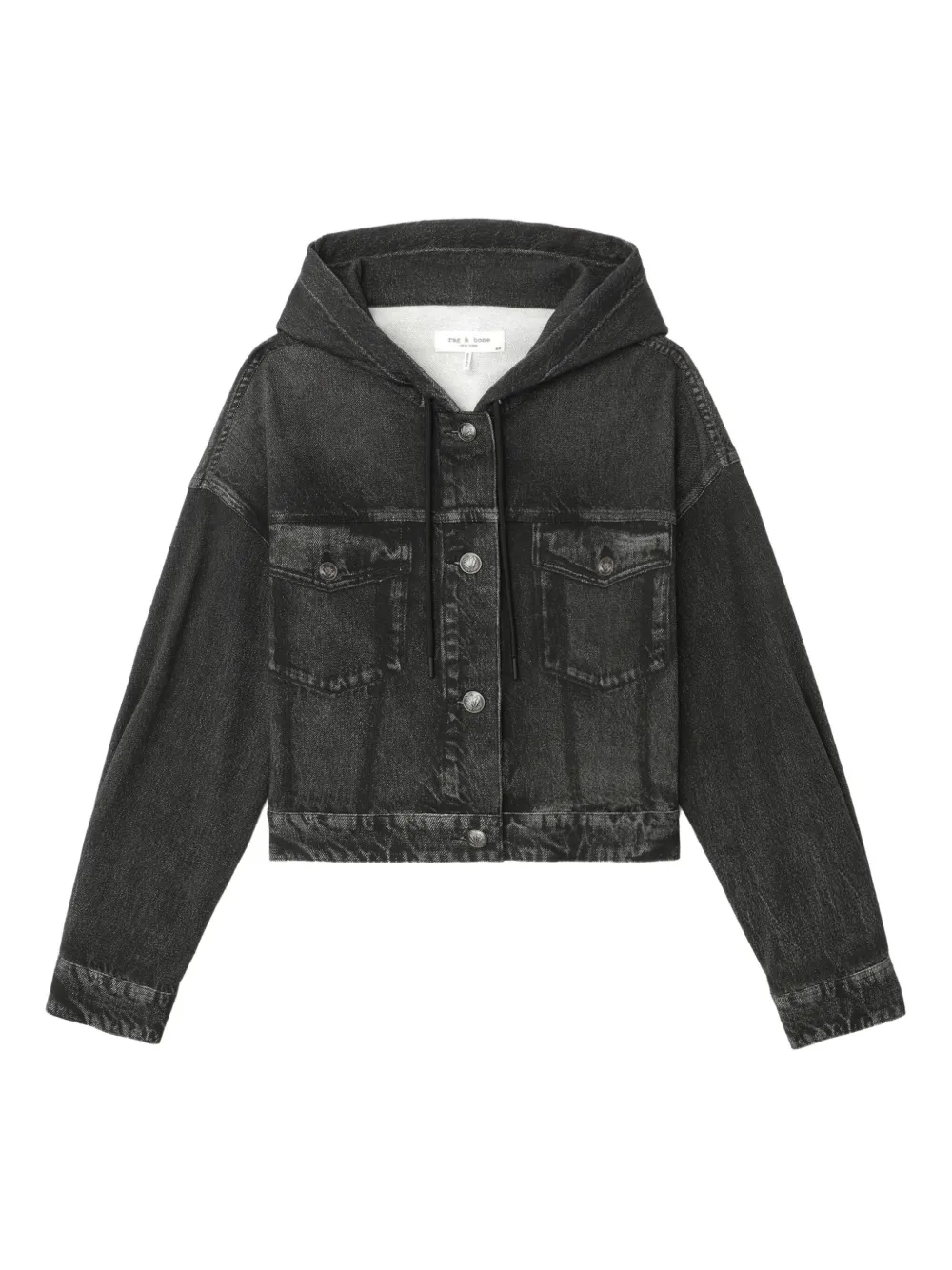 rag & bone chamarra con capucha y bolsillo | negro | Image 1