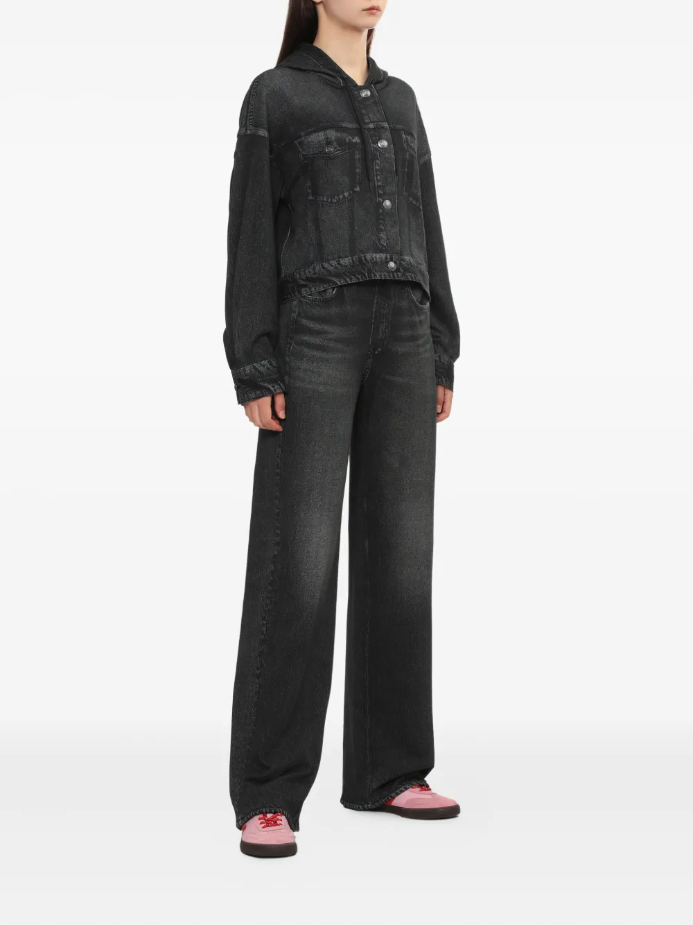 rag & bone chamarra con capucha y bolsillo | Chamarras de mezclilla | Image 2