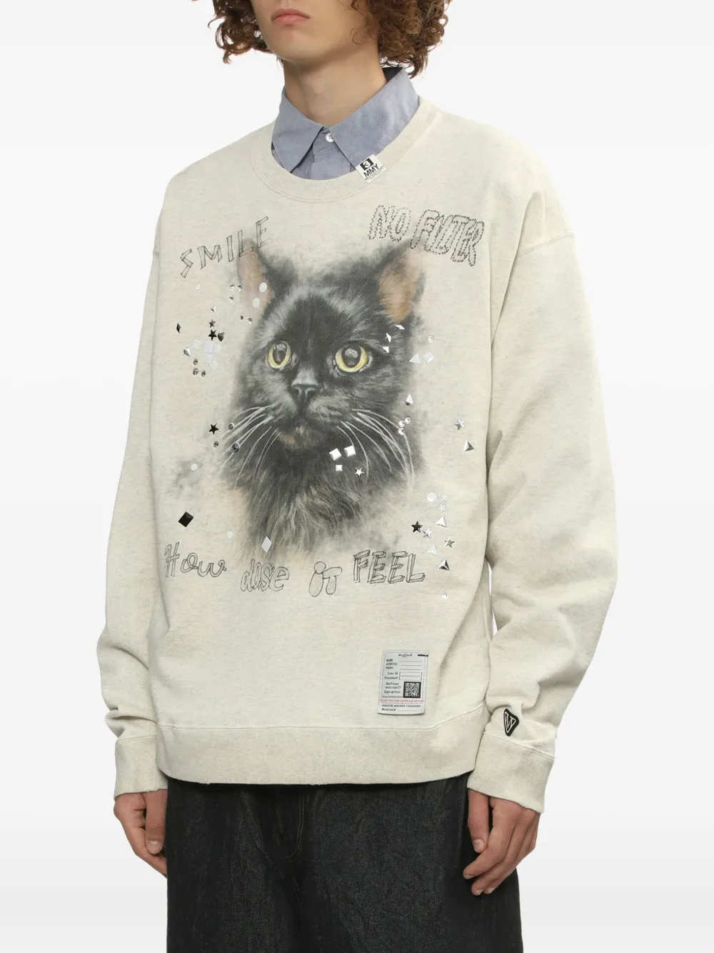 Miharayasuhiro Graphic-print Sweatshirt In Neutral