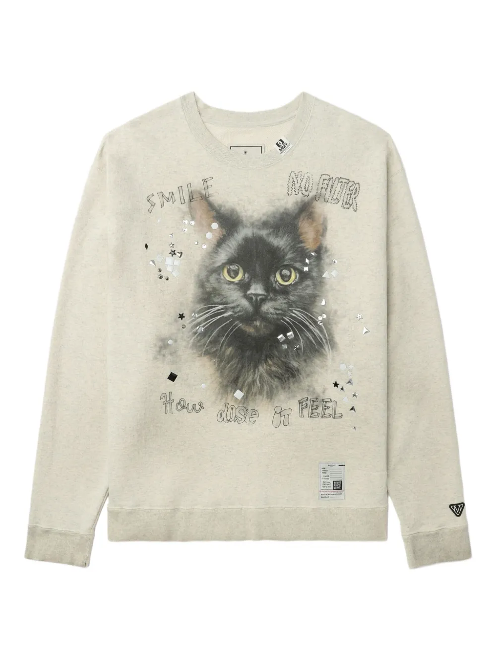 Maison MIHARA YASUHIRO sudadera con estampado gráfico | neutro | Image 1
