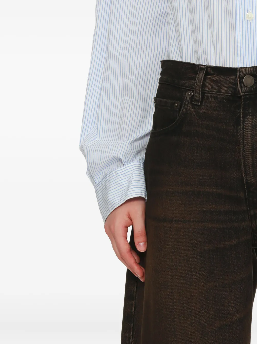 Haikure Jeans met vijf zakken Bruin