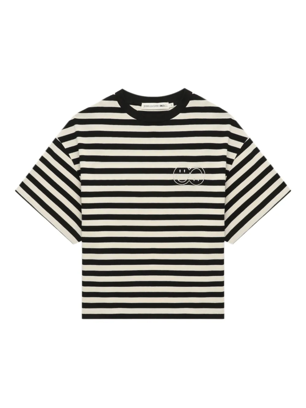 Joshua Sanders striped graphic top | Black | Image 1