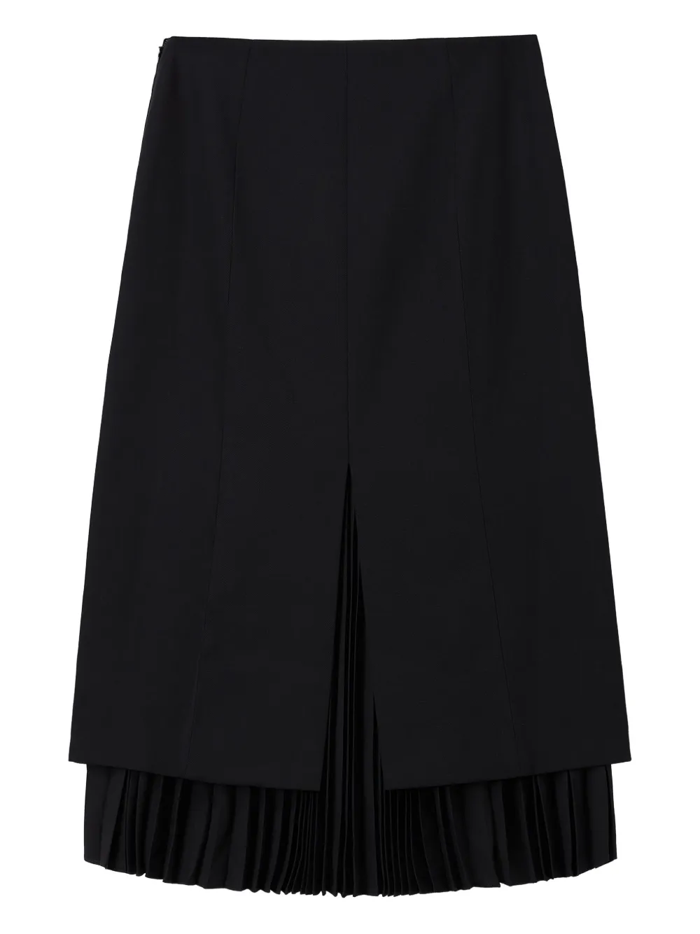Juunj Pleated-panel Skirt In Black