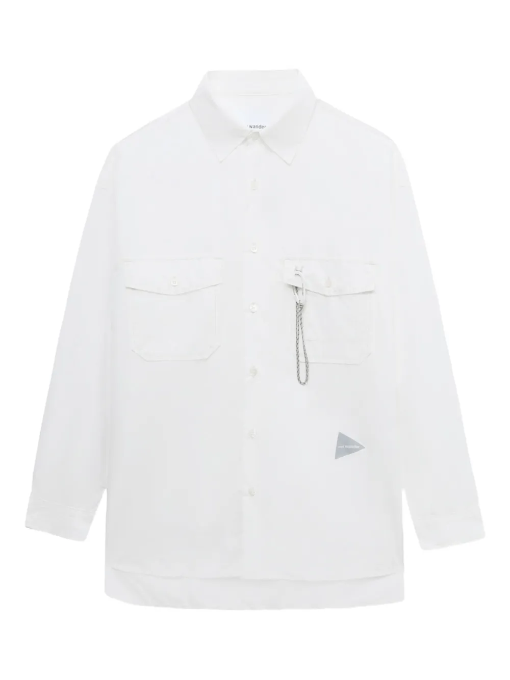 and Wander flap-pocket shirt | White | Image 1
