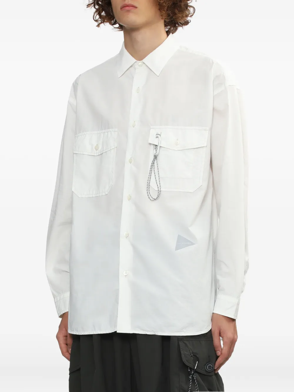 and Wander Overhemd met klepzak Wit