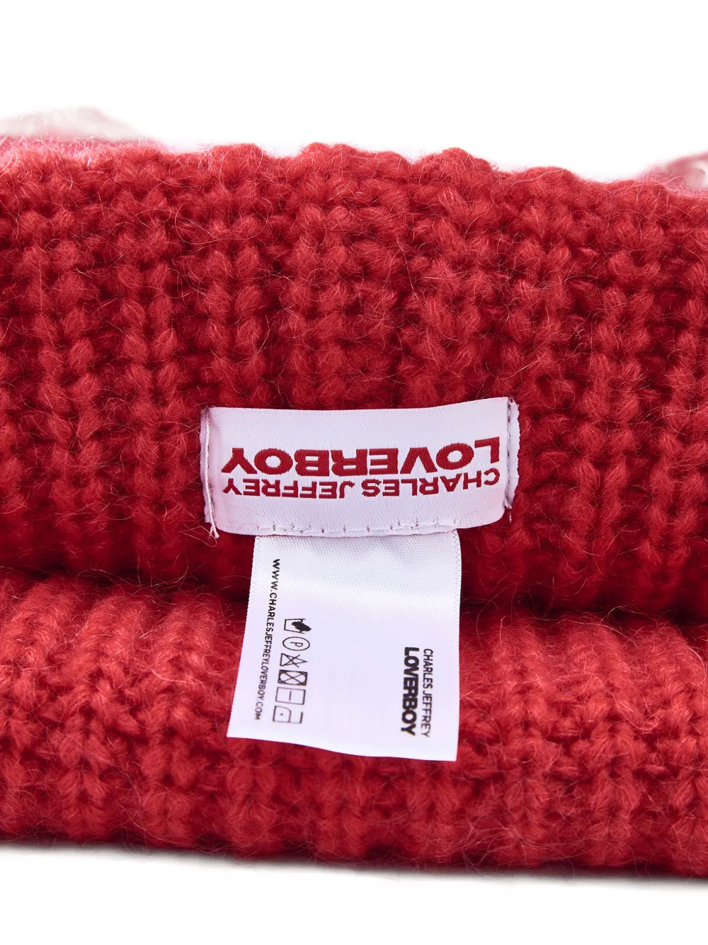 Charles Jeffrey Loverboy Rabbit-ears Beanie Hat In Red