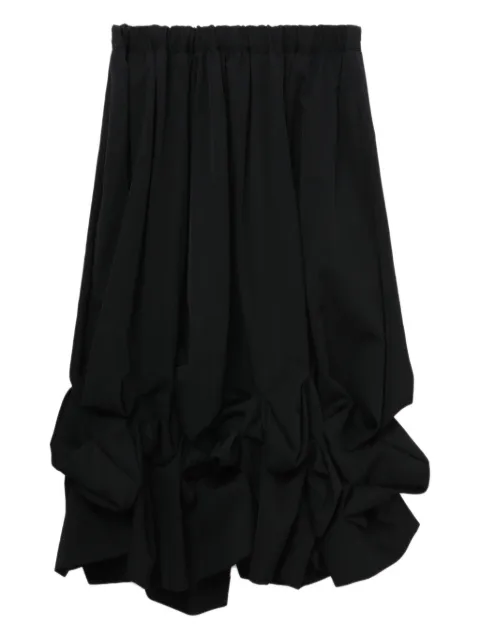 Comme Des Garçons falda midi con volantes