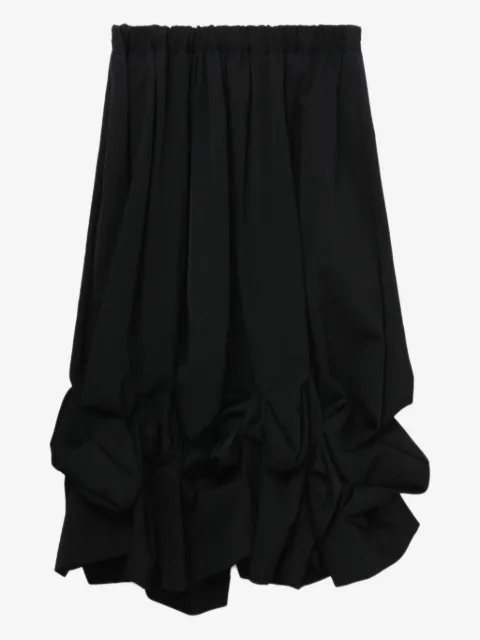 Comme Des Garçons falda midi con volantes