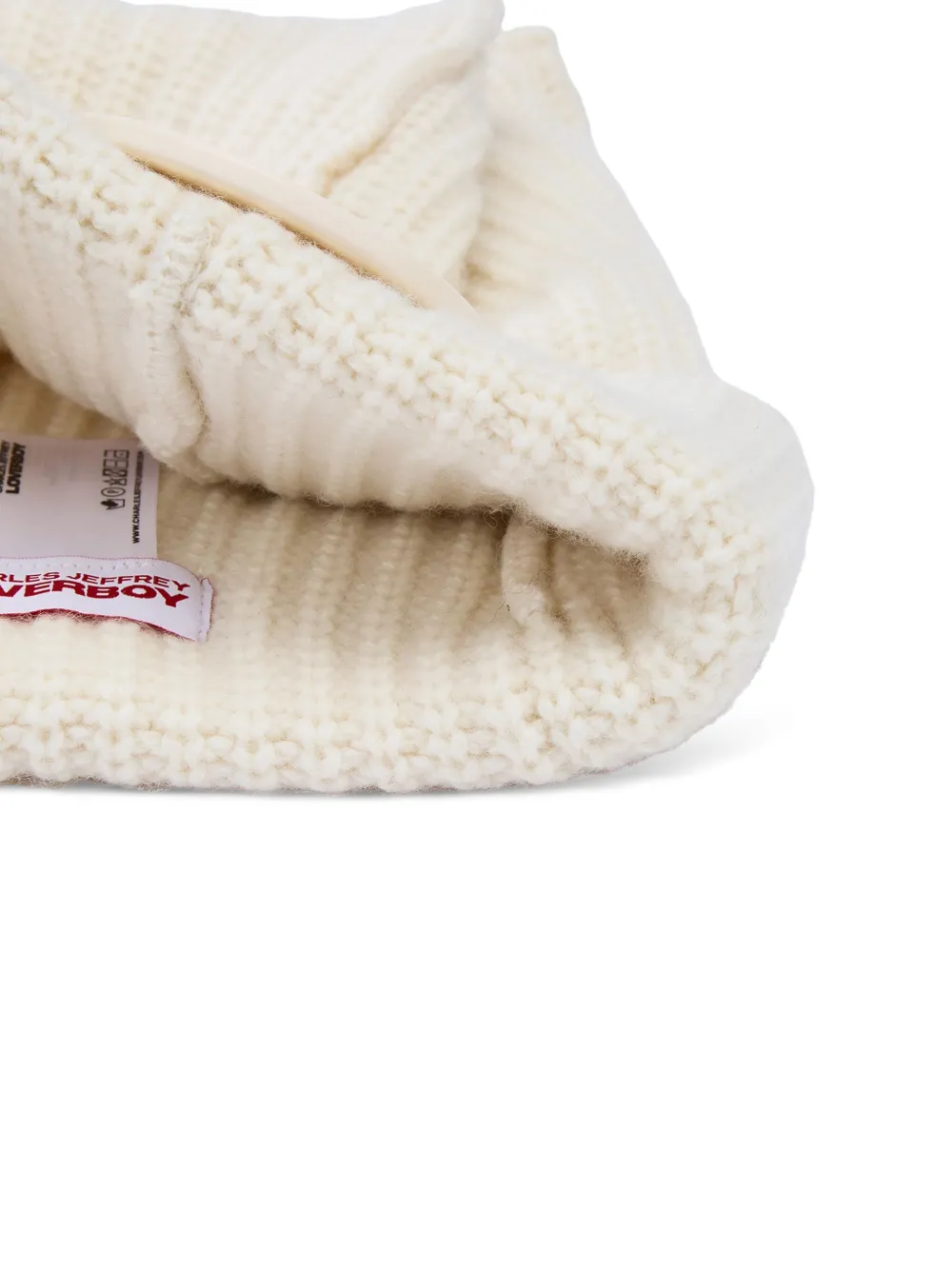 Charles Jeffrey Loverboy Gebreide muts Beige