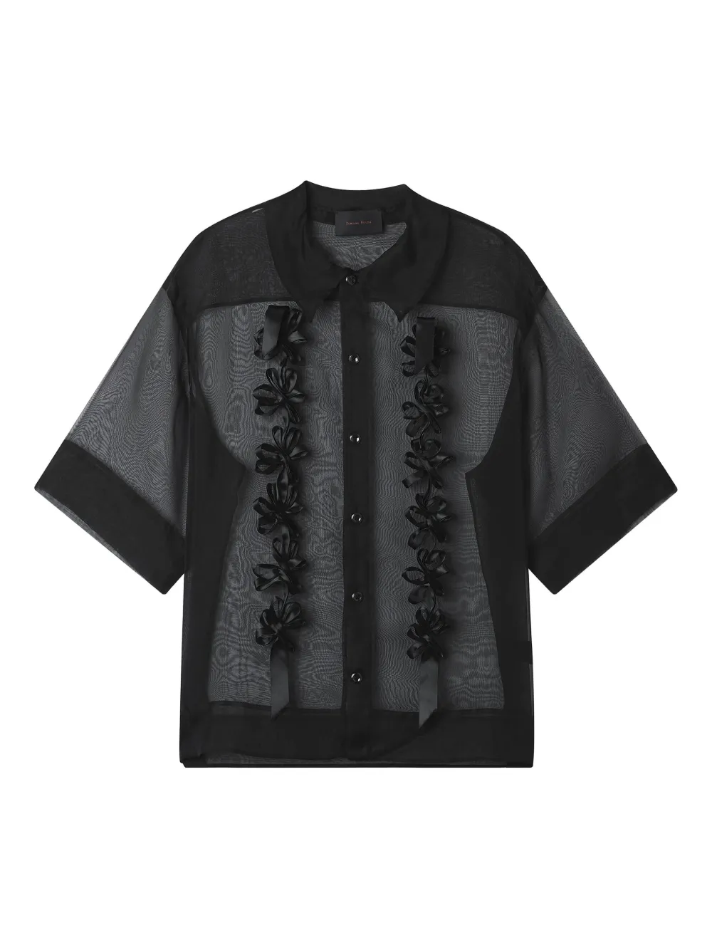 Simone Rocha Hemd mit Applikation | Schwarz | Image 1