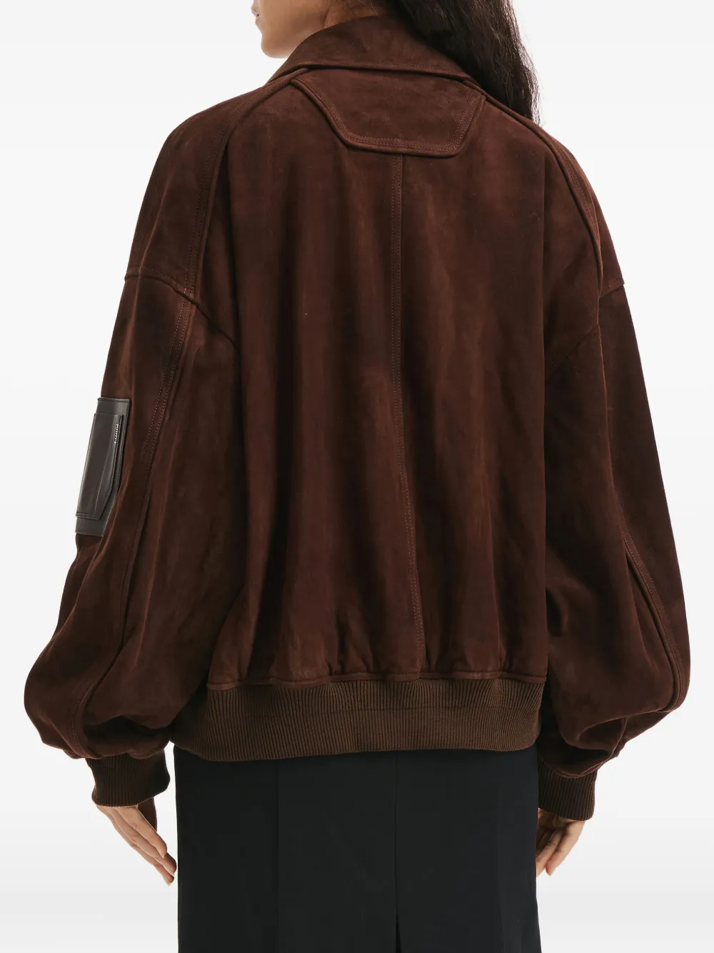 Juun.J Suède jack met rits Bruin