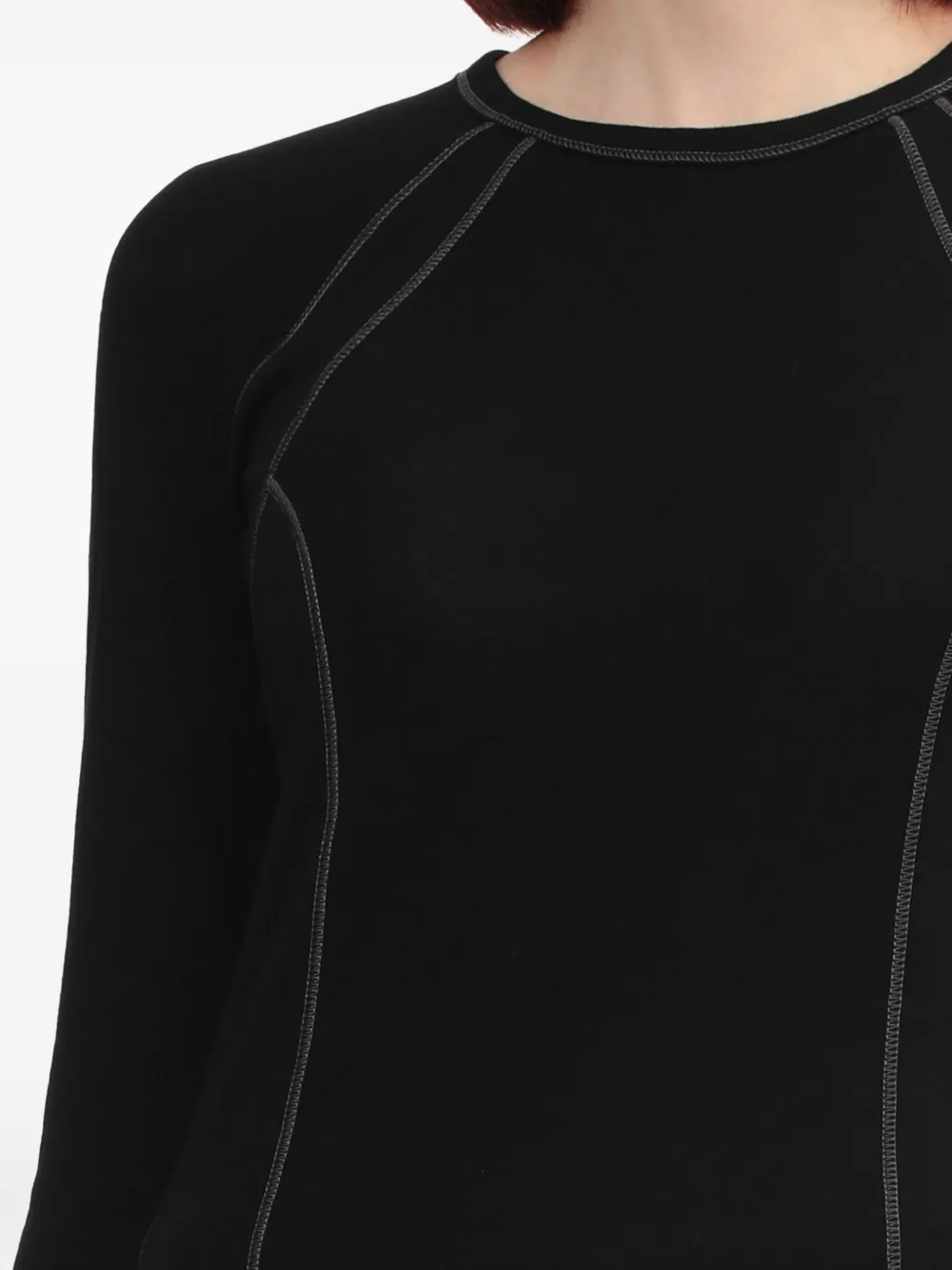 Helmut Lang Seam-detail Top In Black