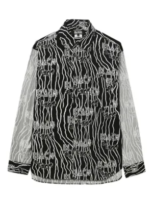Charles Jeffrey Loverboy Tie Front Hug Shirt | Black | FARFETCH