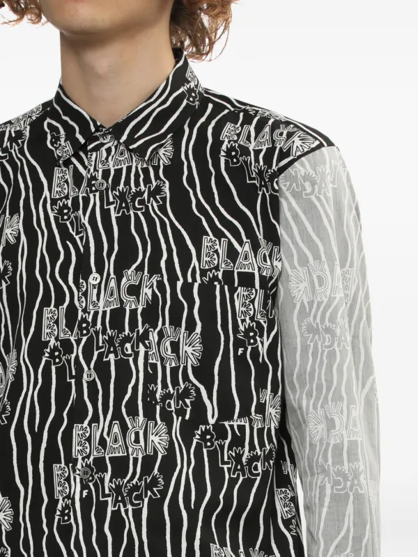 BLACK COMME des GARÇONS Crown print ロンT Black Comme Des Garçons Print long-sleeve Shirt | Black | FARFETCH