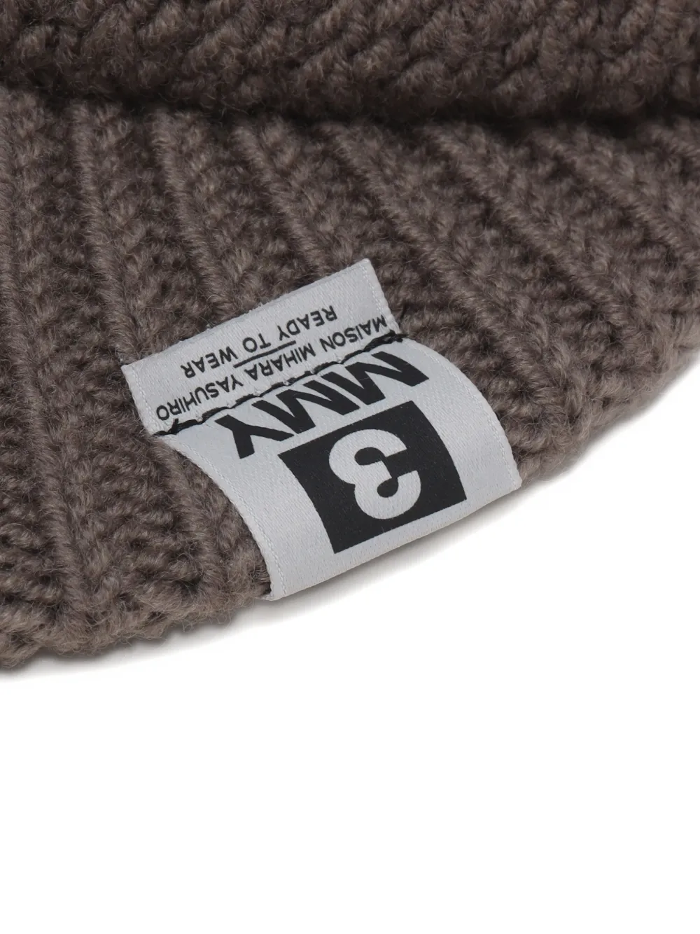 Maison MIHARA YASUHIRO Bivakmuts met visor Bruin