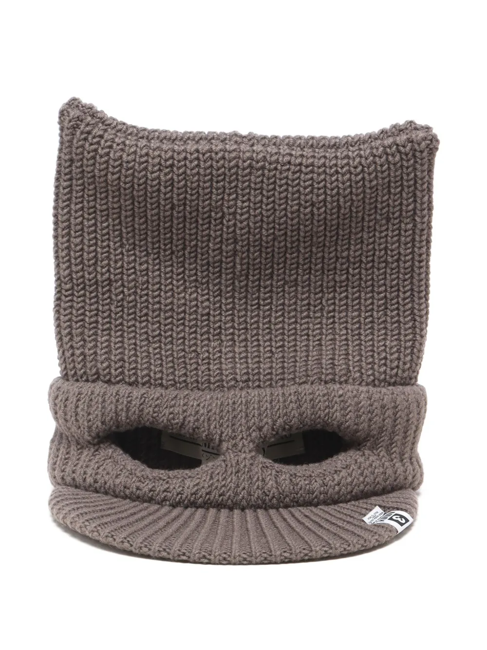 Maison MIHARA YASUHIRO Masked Cat Visor balaclava - Bruin