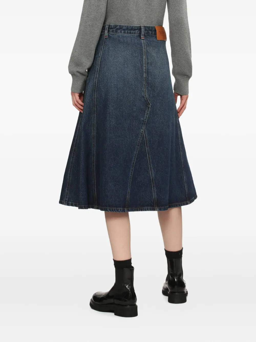 Bapy By *a Bathing Ape® Panelled A-line Skirt In Blue