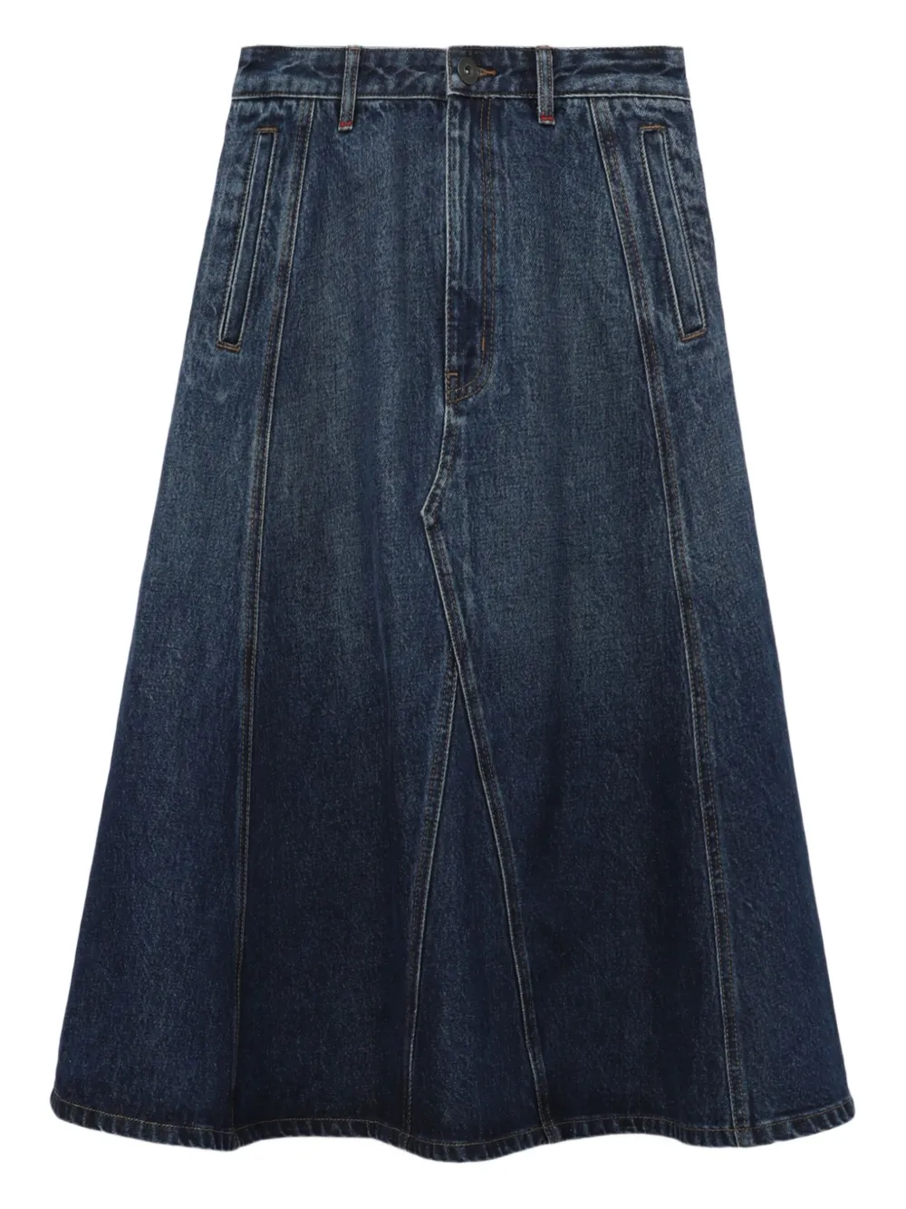 Bapy By *a Bathing Ape® Panelled A-line Skirt In Blue
