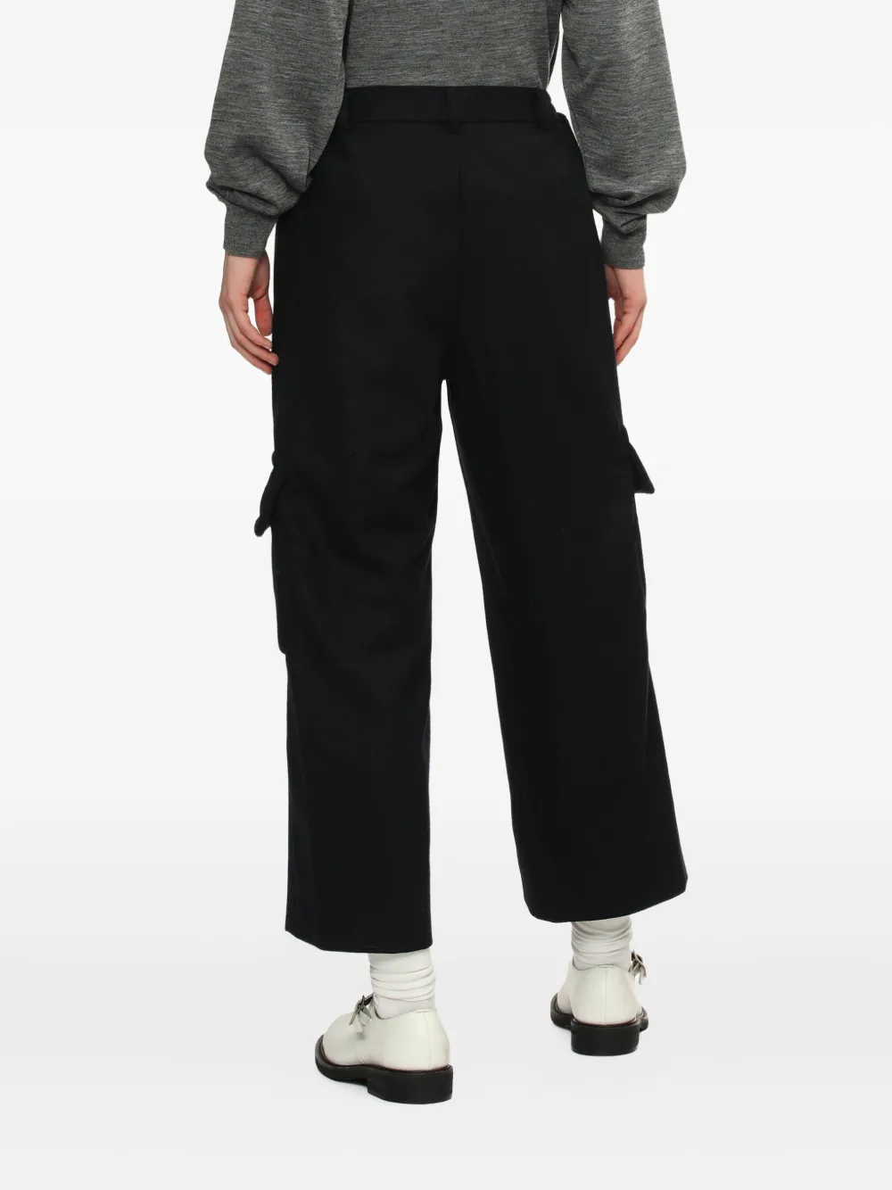 Comme Des Garçons Cargo-pocket Trousers In Black
