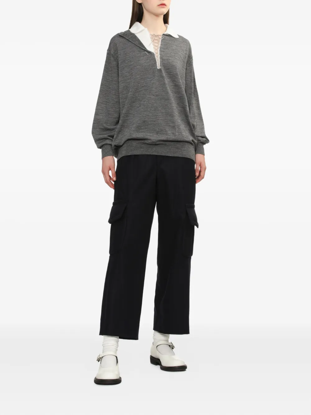 Comme Des Garçons Comme Des Garçons cargo-pocket trousers - Blauw