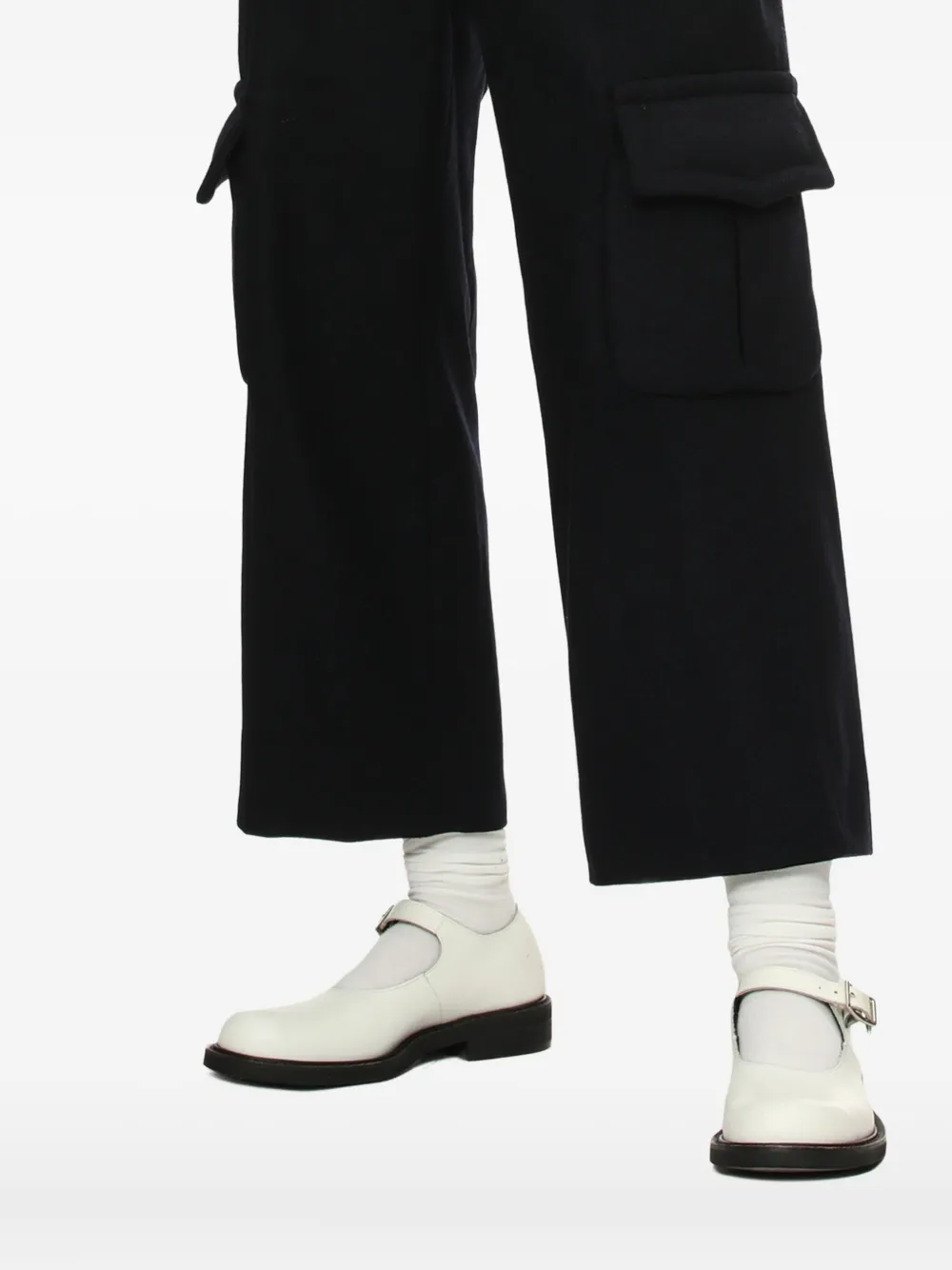 Comme Des Garçons Cargo-pocket Trousers In Black