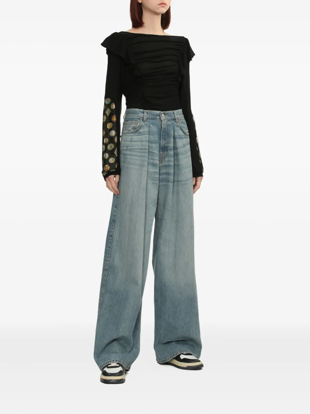 Haikure Geplooide jeans - Blauw