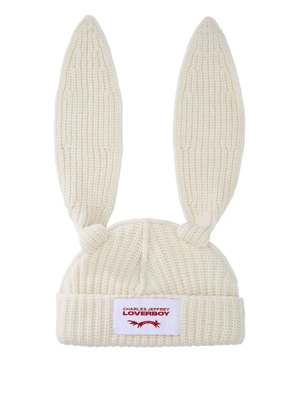 Charles Jeffrey Loverboy rabbit-ears beanie hat | Neutrals | Image 1