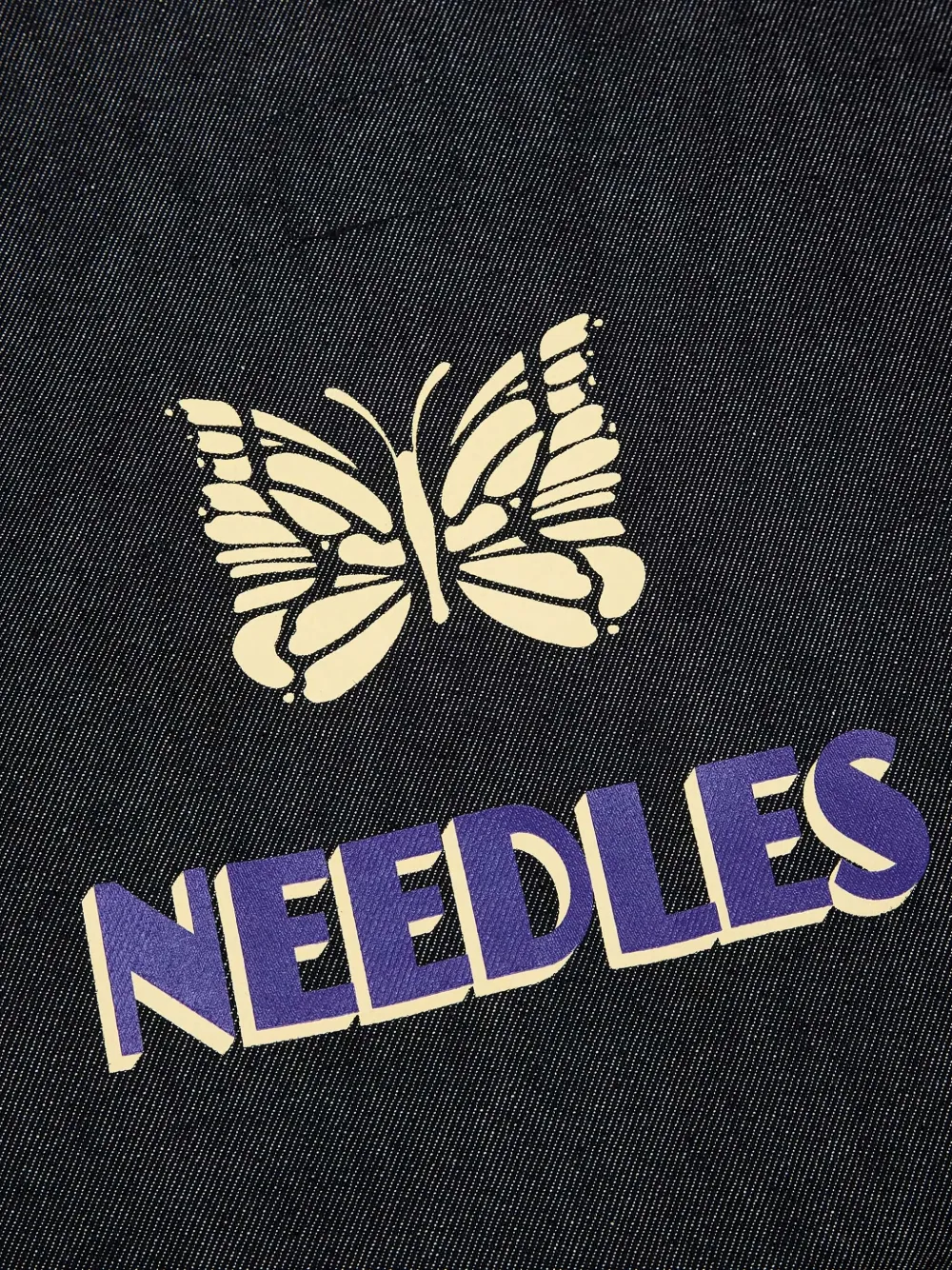 Needles Shopper met logoprint Zwart