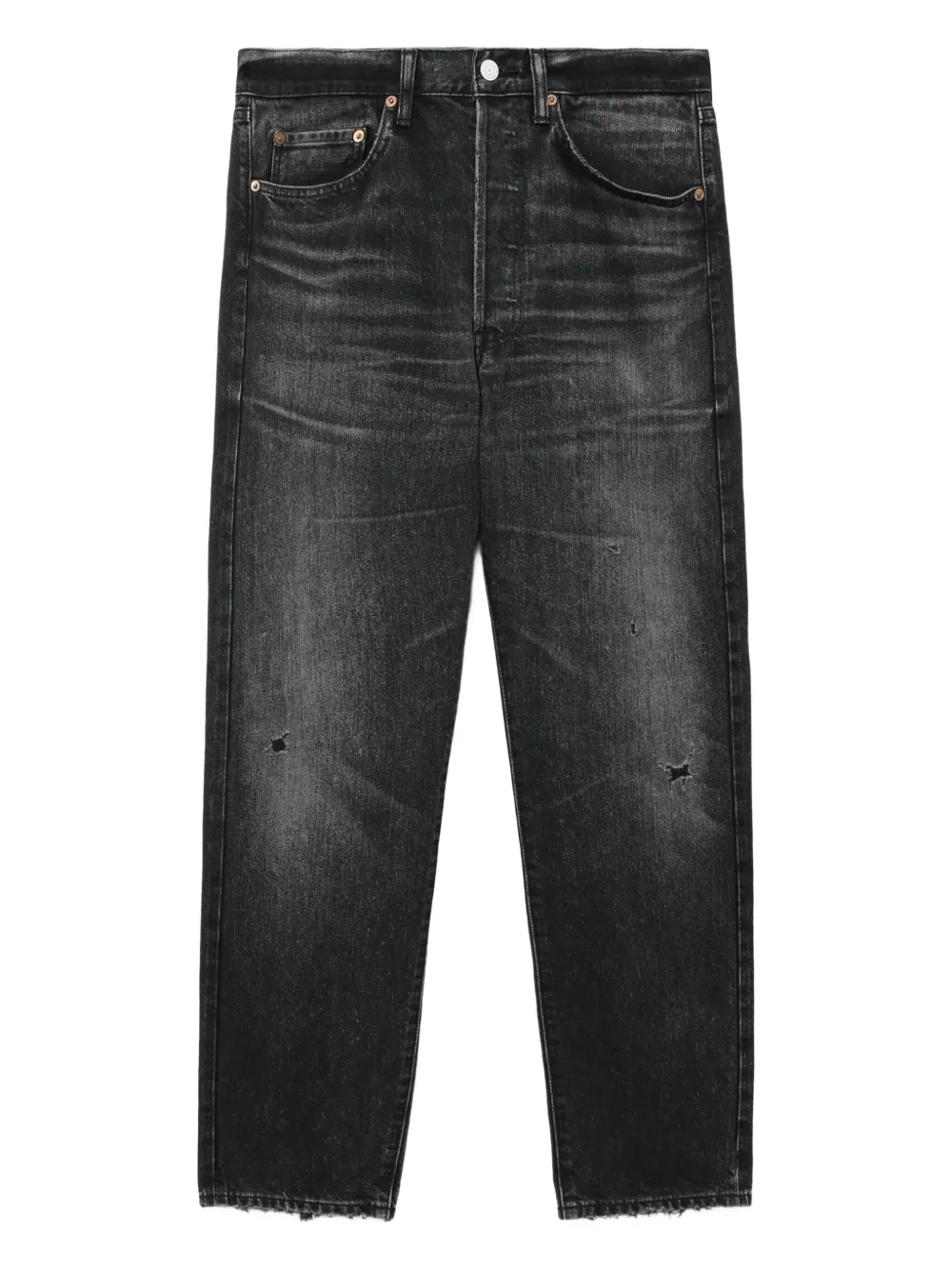 Junya Watanabe Distressed-effect Jeans In Black