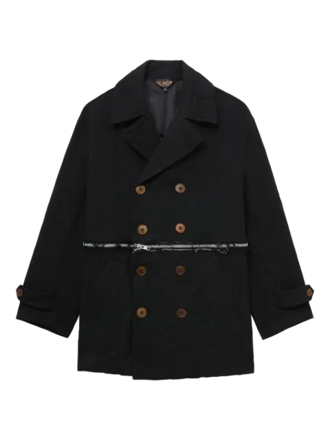 Black Comme Des Garçons double-breasted zip jacket