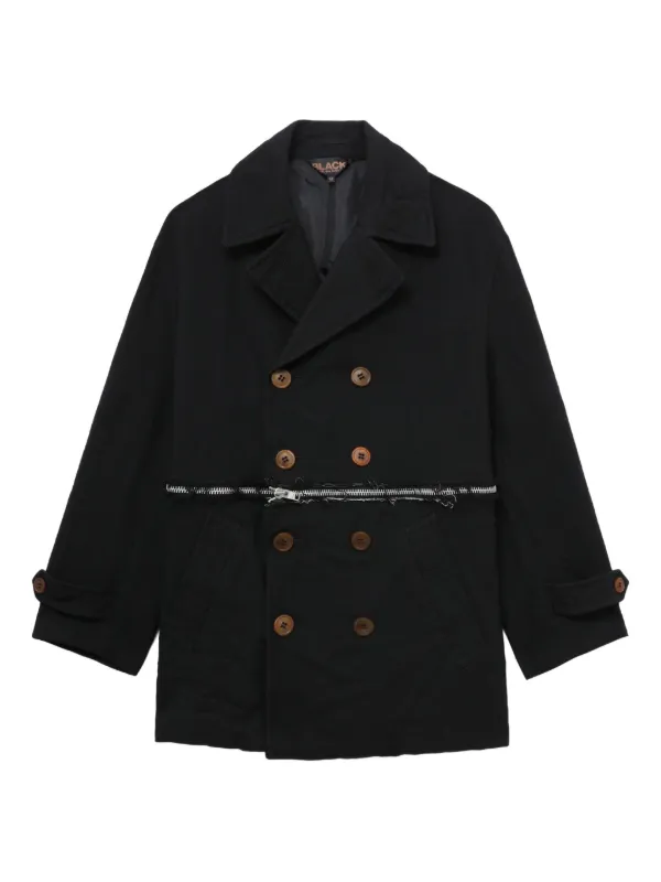 Black Comme Des Garçons ダブルジャケット | ブラック | FARFETCH JP